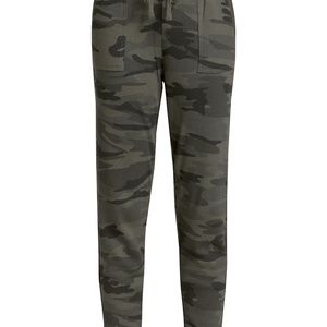 NWT Splendid Thermal Green Camo Print Joggers